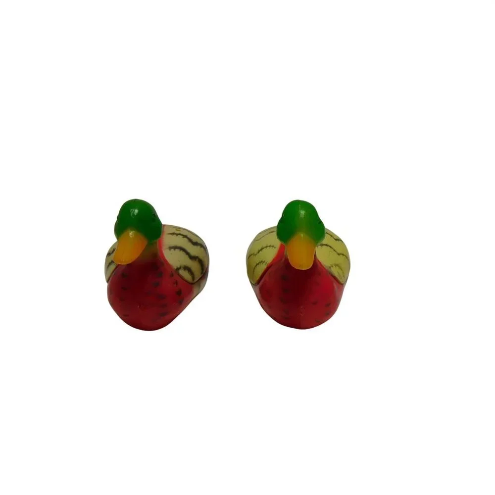 Vintage Salt & Pepper Set Souvenir Resin Mallard Ducks 1970s Approx 2 .5
